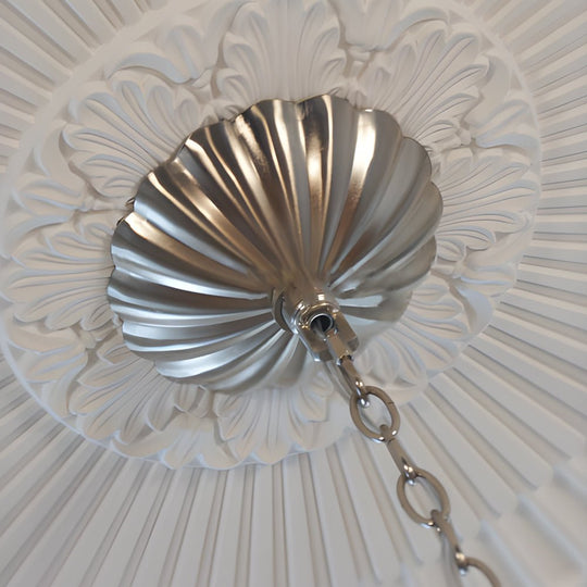 Tiered Capiz Shell Chandelier – Elegant French Style