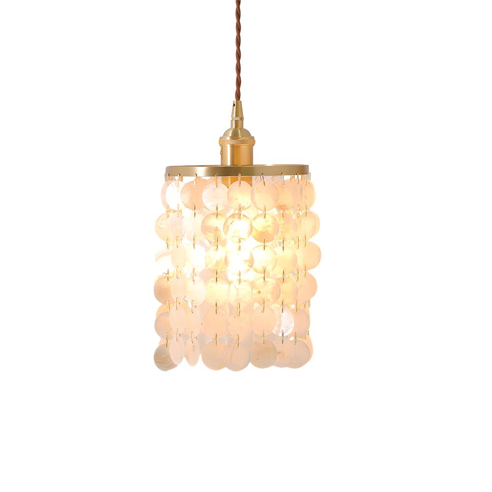 Capiz Shell Tiered Pendant Light