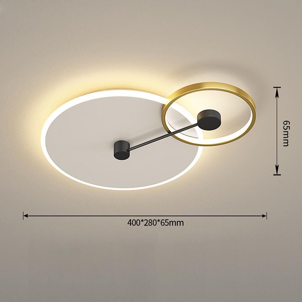 Geometrical Circles Dimmable LED Modern Flush Mount Ceiling Light