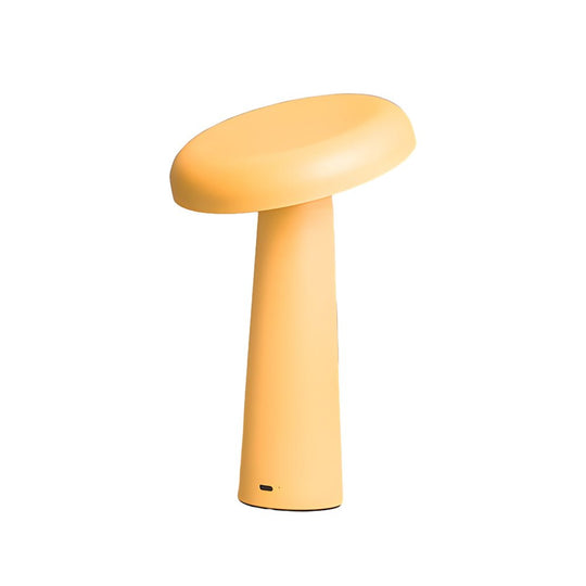Tiltable Mushroom LED Table Lamp with Touch Dimming and USB Charging