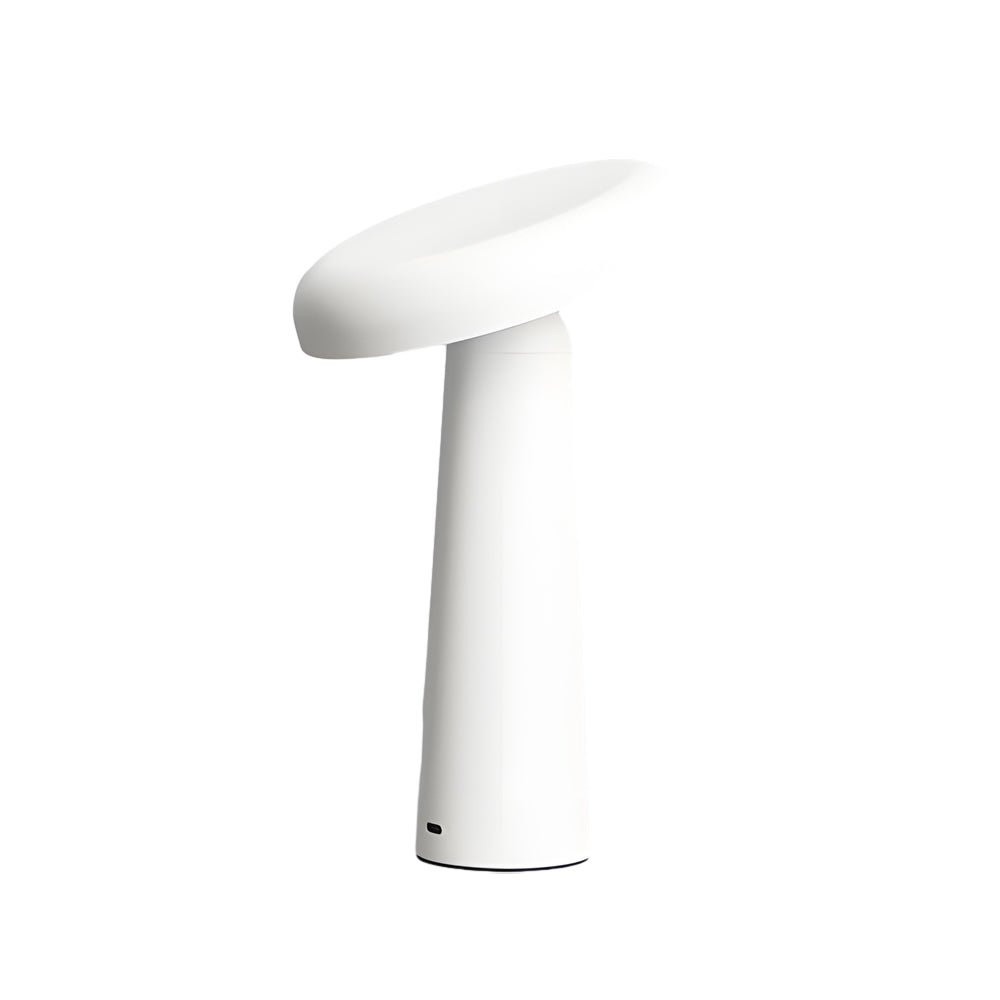 Tiltable Mushroom LED Table Lamp with Touch Dimming and USB Charging