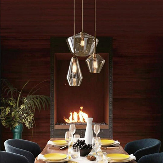 Nordic Classic Copper Glass Pendant Light