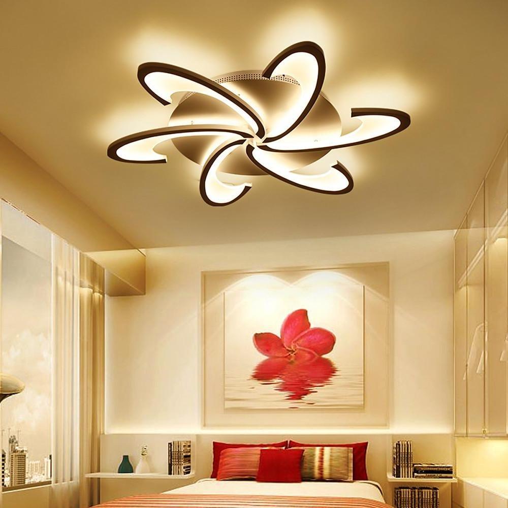 Modern Geometric Wave Flush Mount LED Circle Ceiling Light