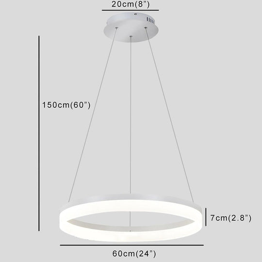 Flat Circular Island Kitchen Pendant Lighting Contemporary Pendant Light