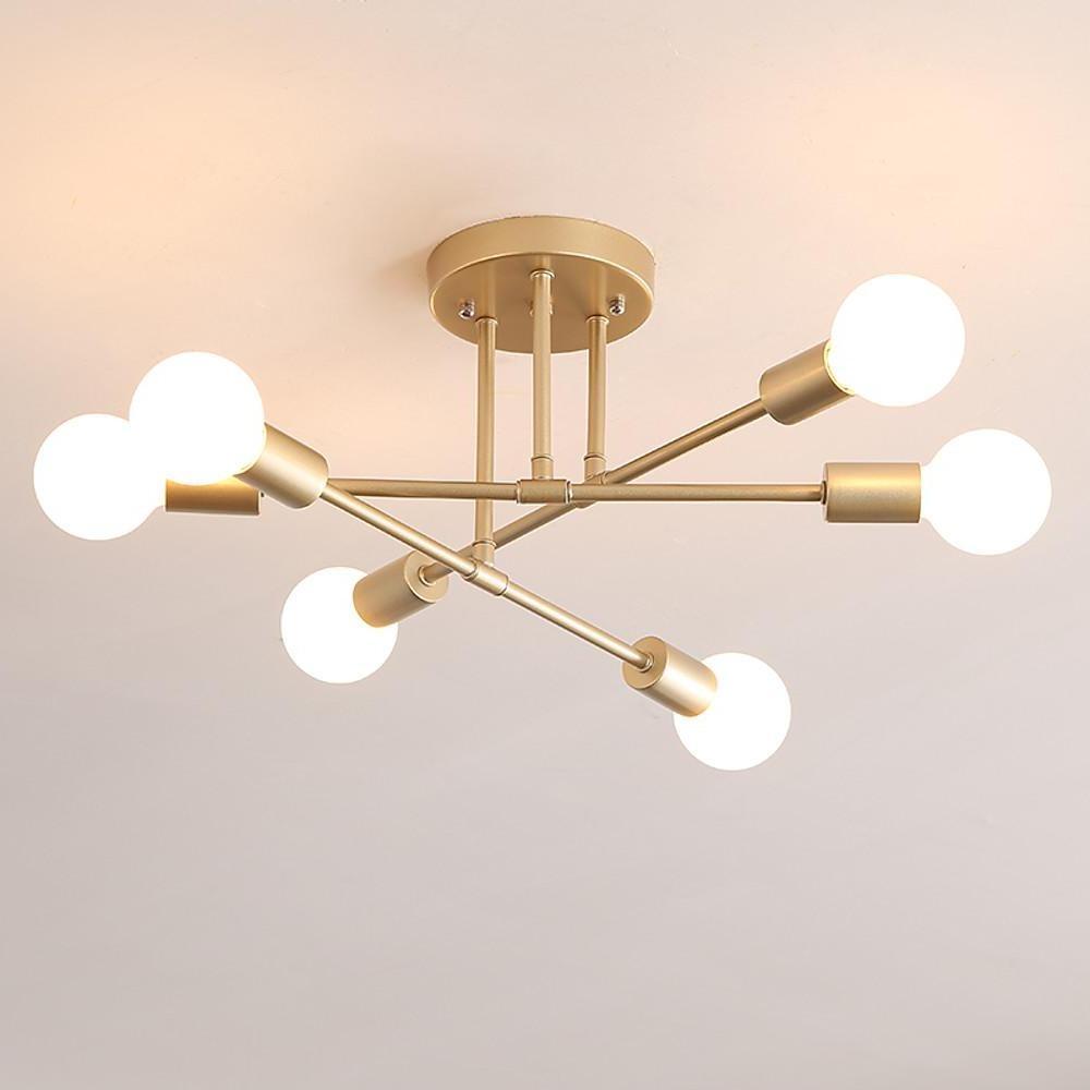 6-Light Globe LED Sputnik Chandelier