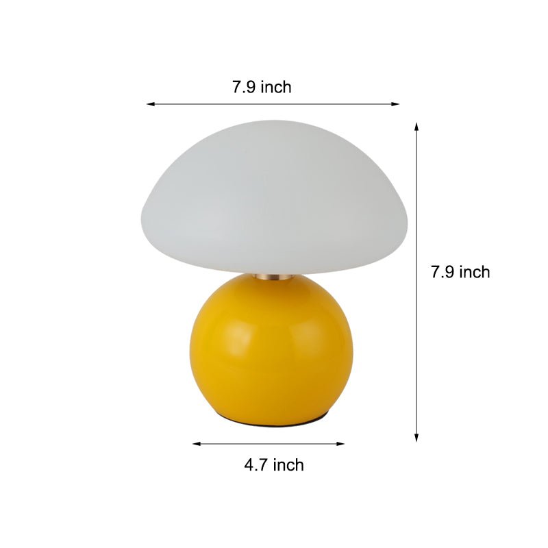 Touch Control Acrylic Mushroom Kids’ Lamp with Metal Ball Base
