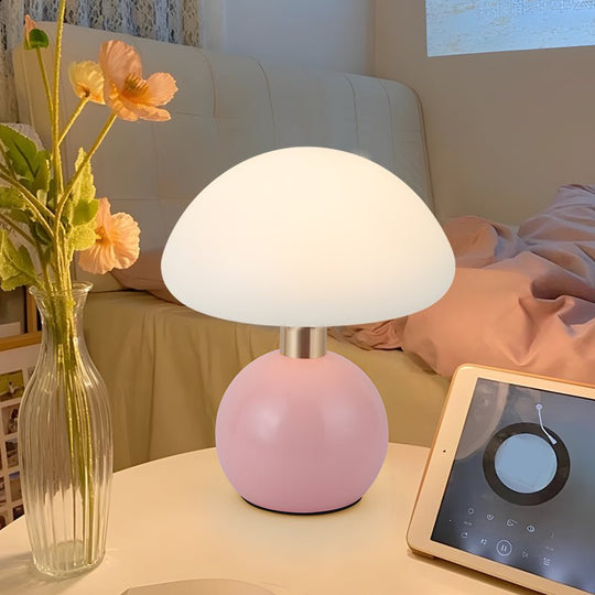 Touch Control Acrylic Mushroom Kids’ Lamp with Metal Ball Base