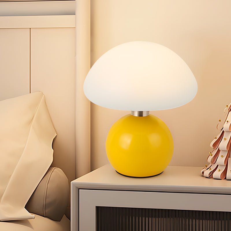 Touch Control Acrylic Mushroom Kids’ Lamp with Metal Ball Base
