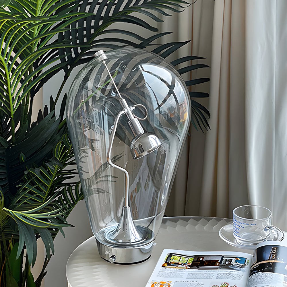 Touch-Dimming Glass Bulb Home Office Desk Lamp with Magnetic Control