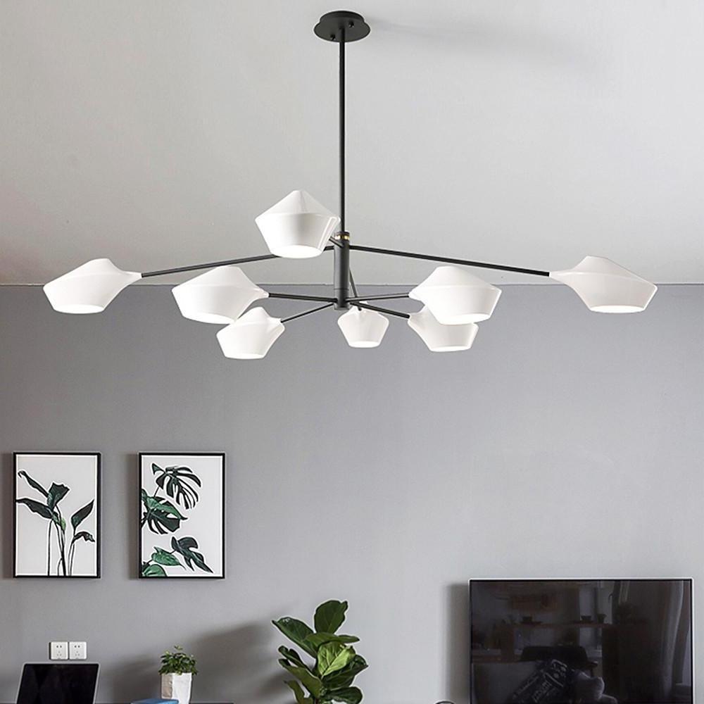 8 Light Artistic LED Industrial Sputnik Chandelier Hanging Ceiling Lights