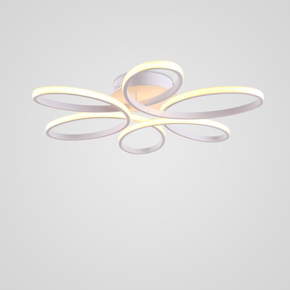 Flower Petal Dimmable LED Modern Ceiling Light Flush Mount Lighting