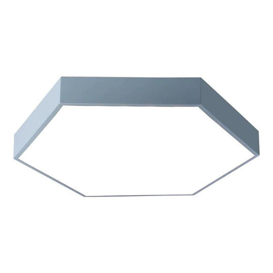 Hexagon LED Modern Flush Mount Ceiling Light