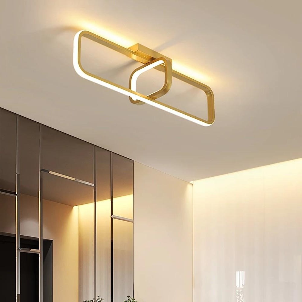Rectangles Dimmable LED Modern Flush Mount Ceiling Light