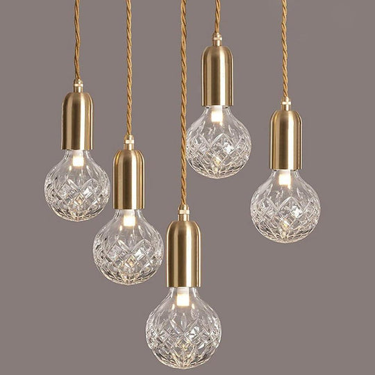Acrylic Bubble Globe LED Modern Pendant Light Hanging Lamp Island Light