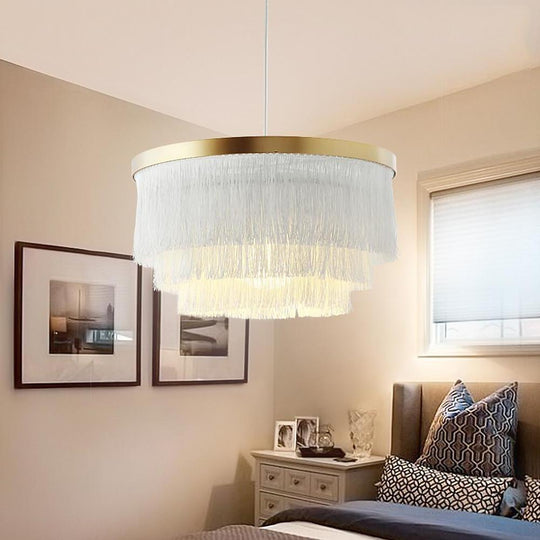 Gradated Drum Shade LED Contemporary Chandelier