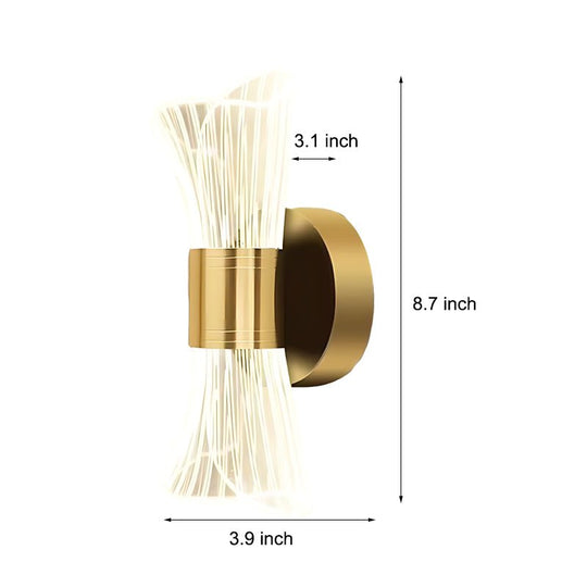 Trumpet Creative Up and Down LED Three Step Dimming Wall Lamp