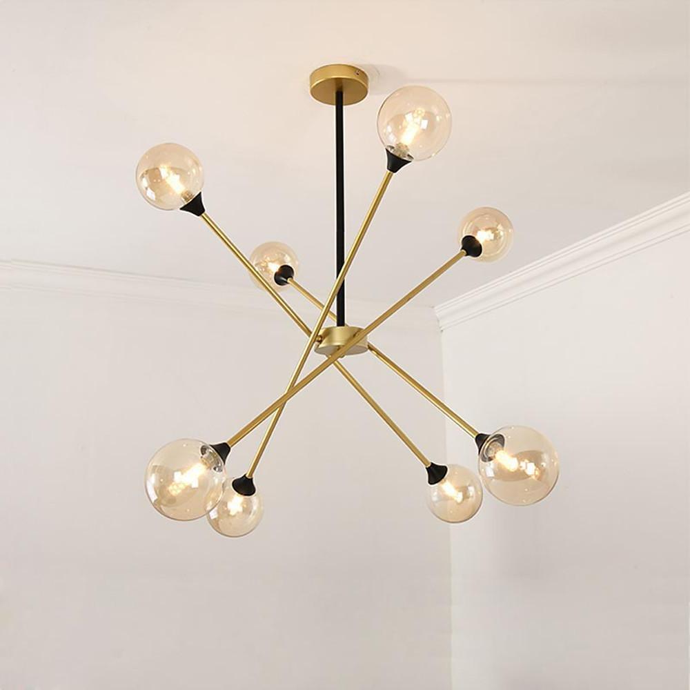 LED Modern Glass Sputnik Chandelier