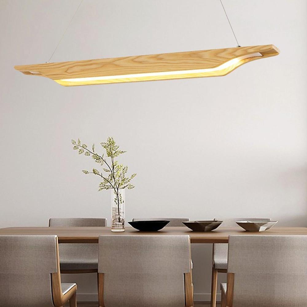 Unique Wood Design LED Modern Rustic Pendant Light
