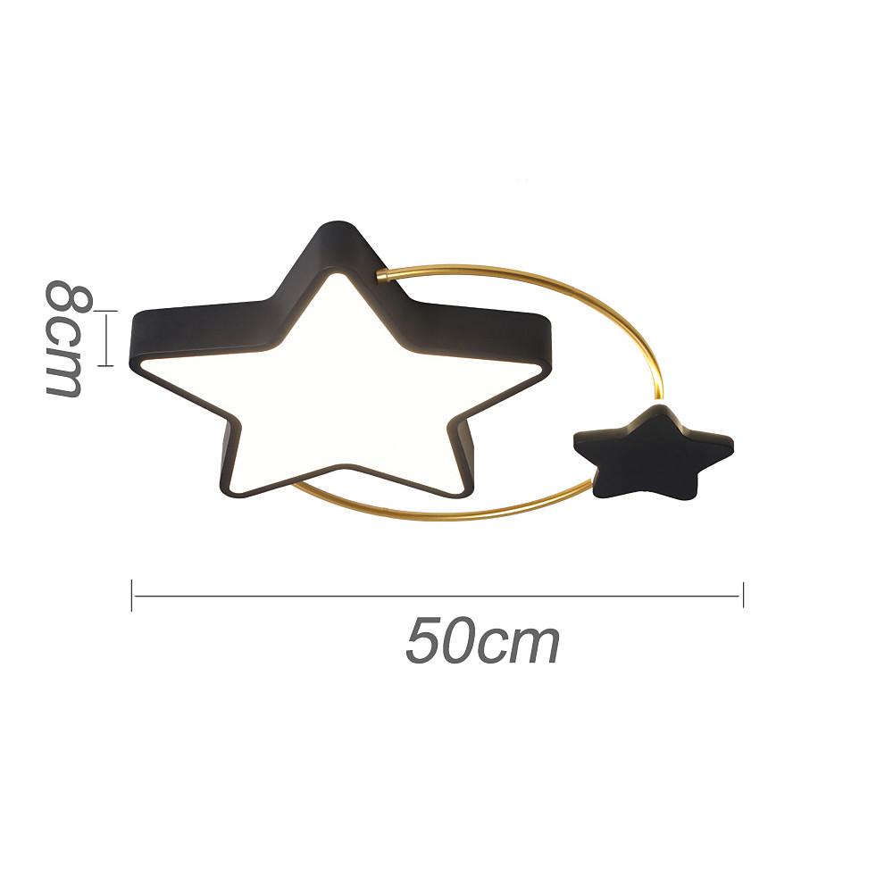 2 Star Shapes Flush Mount LED Ceiling Light for Bedroom