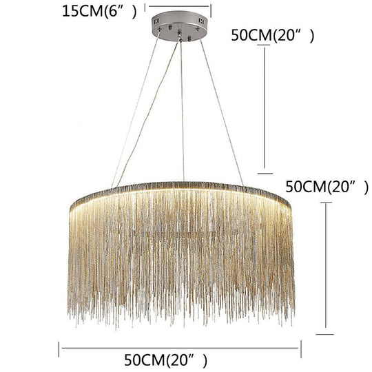 LED Modern Drum Chandelier