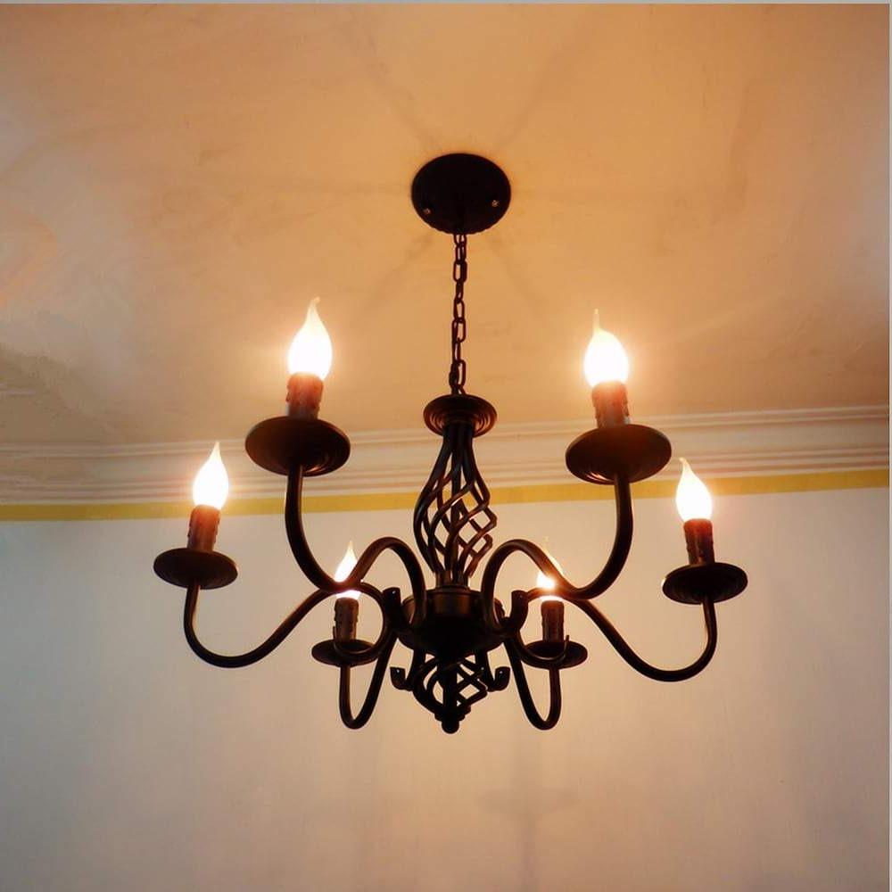 6-Light Candle Pendant Chandelier