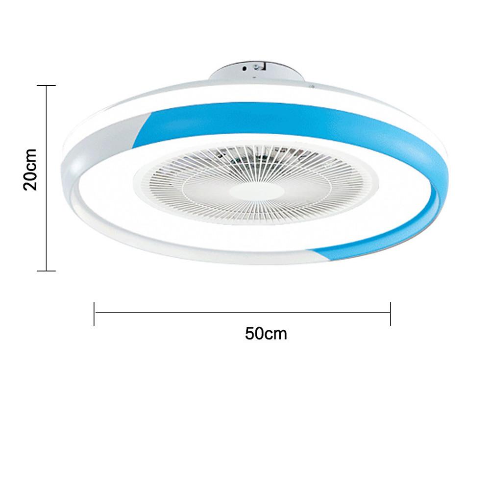 Circular Dimmable Bladeless Ceiling Fan with LED Light