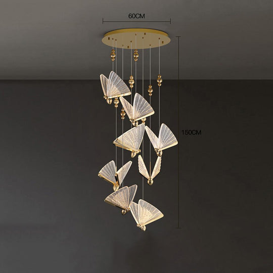 Butterfly Shaped Coastal LED Pendant Light