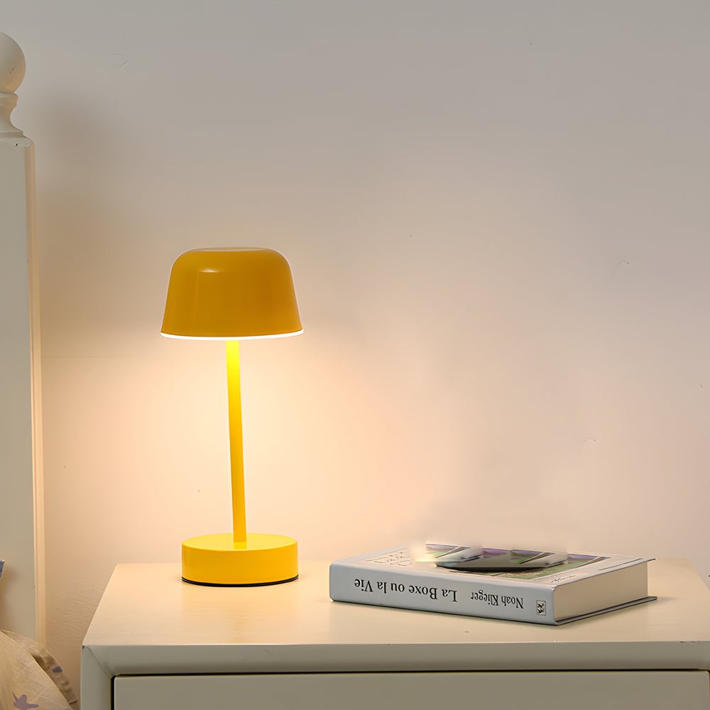 Tunable Metal Finish Hat-Style LED Table Lamp