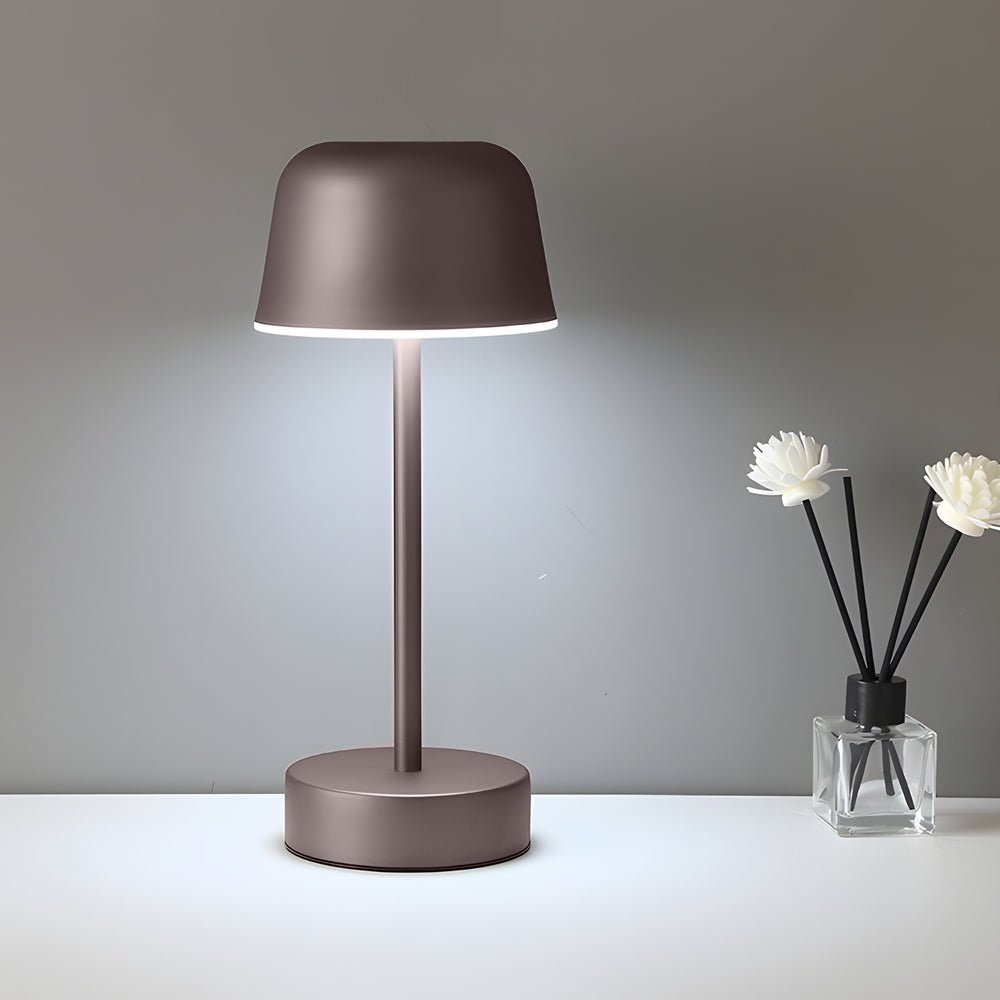Tunable Metal Finish Hat-Style LED Table Lamp