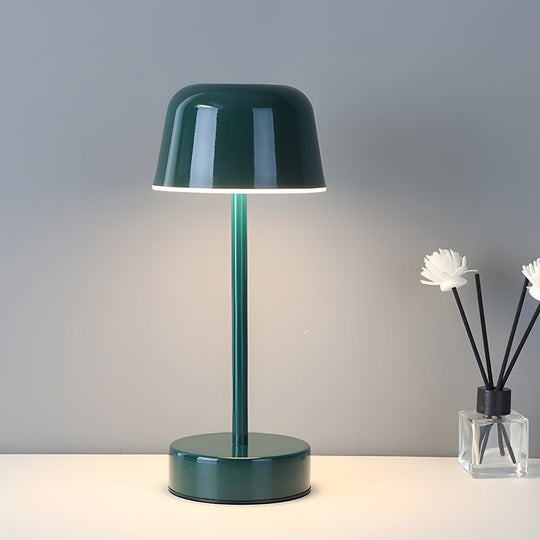 Tunable Metal Finish Hat-Style LED Table Lamp
