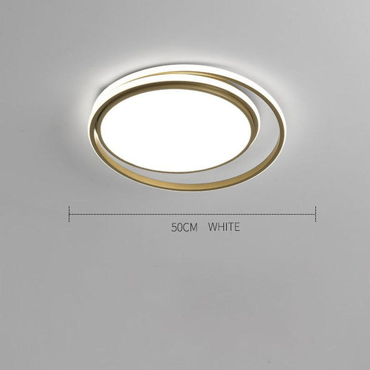 Circular Modern Acrylic LED Flush Mount Ceiling Light