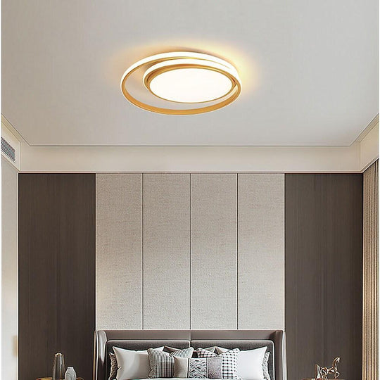 Circular Modern Acrylic LED Flush Mount Ceiling Light