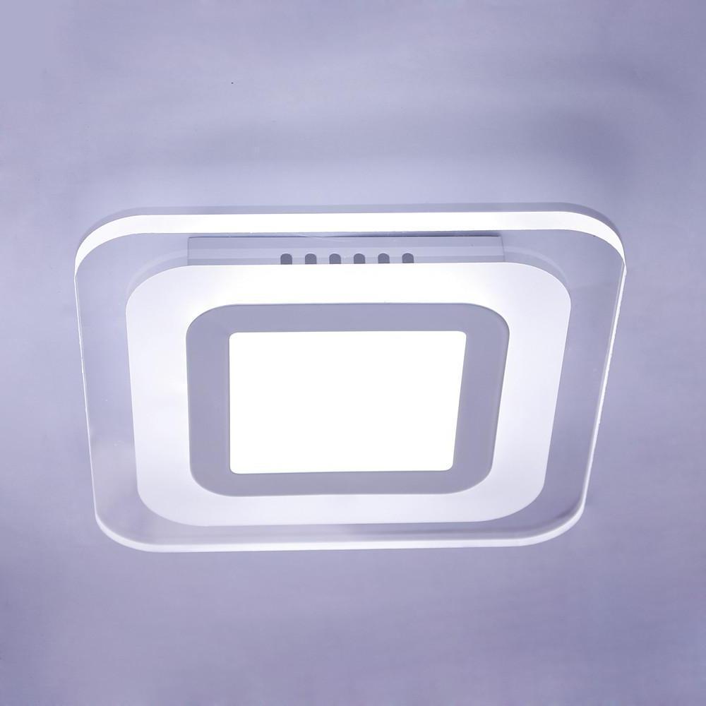 Flat Flush Mount LED Ceiling Fixture with 1 Ambient Light