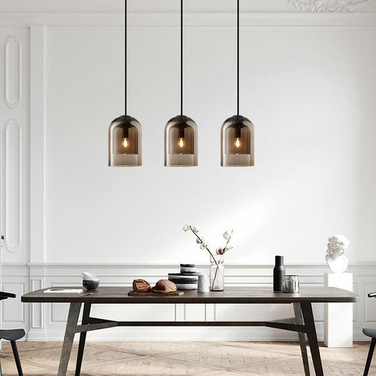 Industrial Electroplated Glass LED Pendant Light