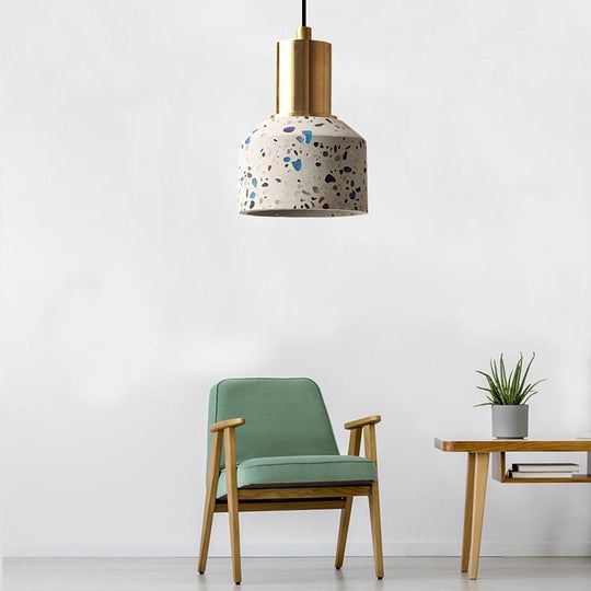 Industrial Round Metal Modern Pendant Light