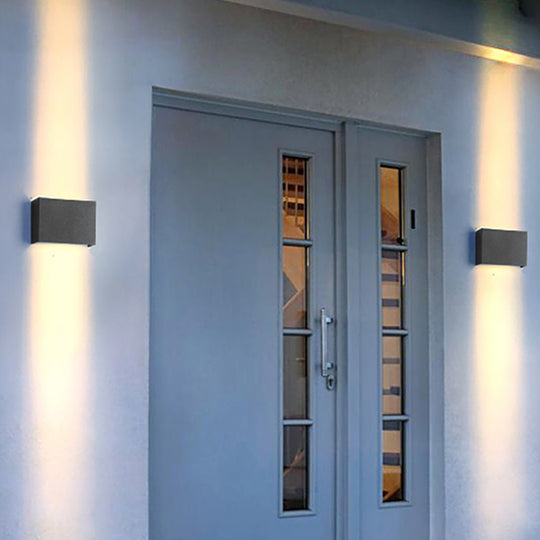 Gorgeous LED Up Down Exterior Lights Modern Outdoor Wall Lighting