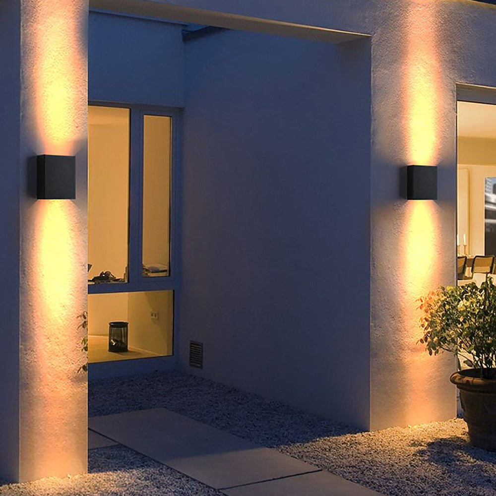 Gorgeous LED Up Down Exterior Lights Modern Outdoor Wall Lighting