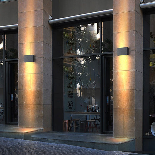 Gorgeous LED Up Down Exterior Lights Modern Outdoor Wall Lighting