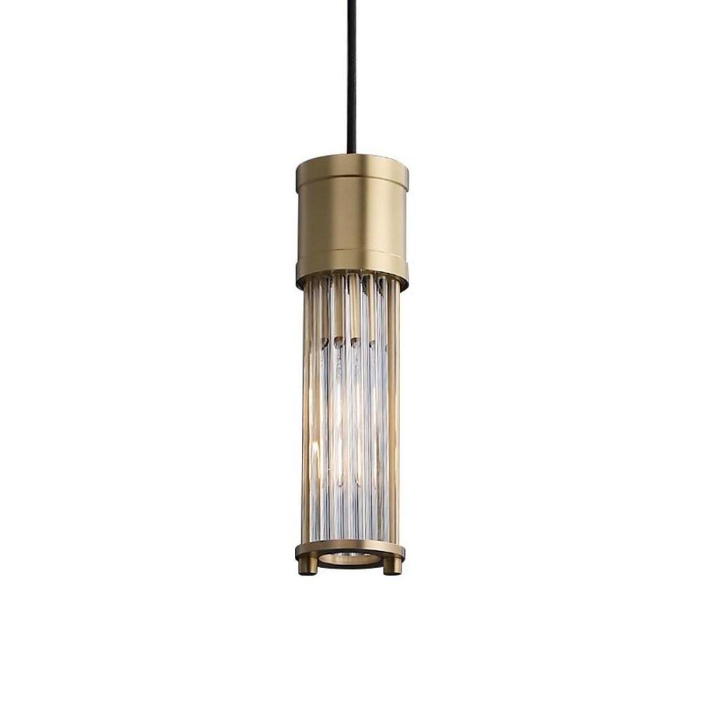 Cylinder Shaped LED Crystal Modern Pendant Light Island Hanging Lamp