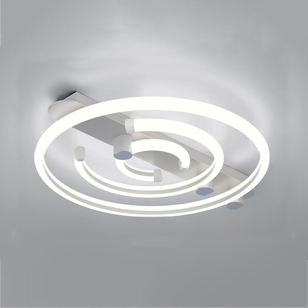 Circular Abstract LED Flush Mount Ceiling Light – Bedroom