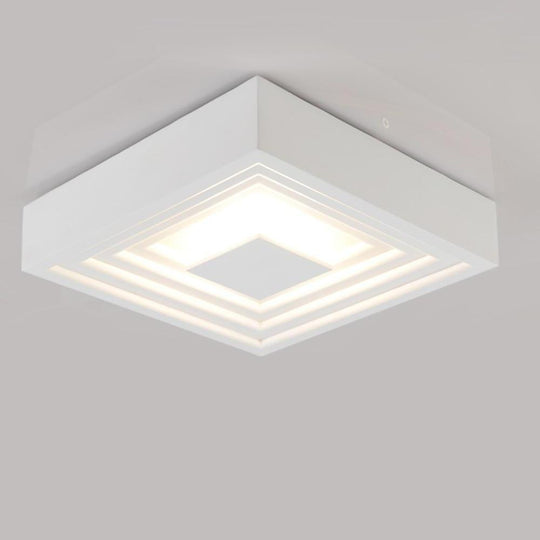 6-Inch Geometric Circles LED Flush Mount Ceiling Light