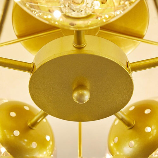 5-Light Five-Pointed Star LED Modern Flush Mount Ceiling Light