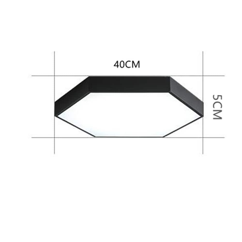 Geometric Hexagon Shaped LED Modern Ceiling Light – Flush Mount