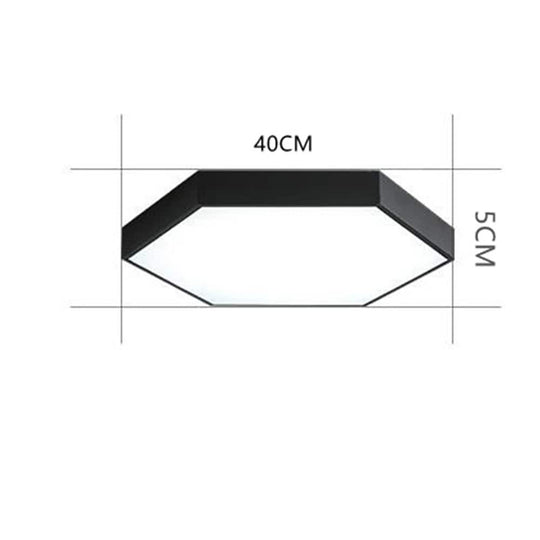 Geometric Hexagon Shaped LED Modern Ceiling Light – Flush Mount