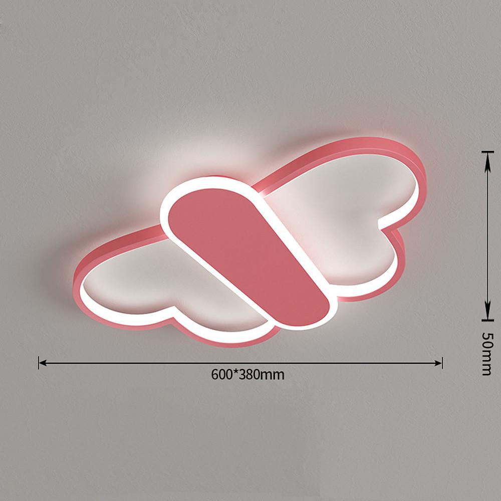 Cartoon Butterflies Shaped LED Dimmable Ceiling Light – With Remote Control