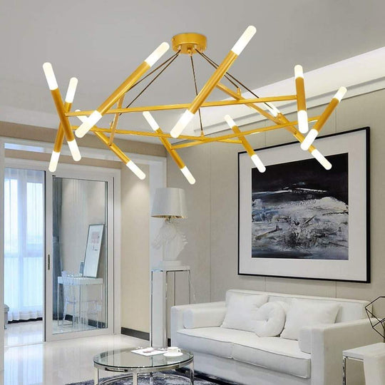 Creative Metal Design 16-Light LED Industrial Chandelier