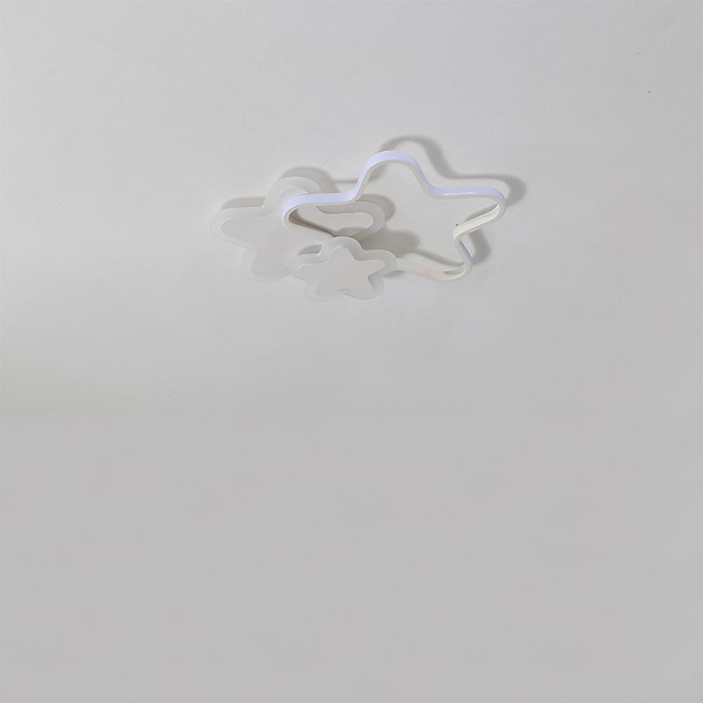 Triple Star Flush Mount LED Ceiling Light