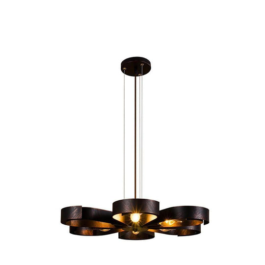 6 Light Petal Shaped LED Modern Chandelier Pendant Light Hanging Lamp