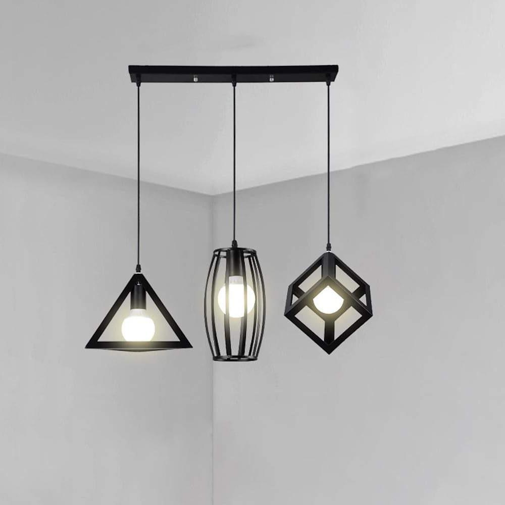 Geometric Shapes LED Modern Pendant Light