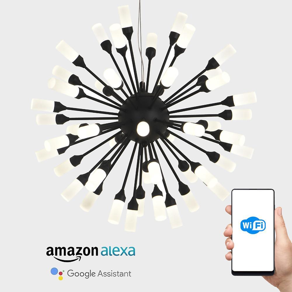 Novelty Cluster Globe Design LED Chandelier with Metal and Acrylic